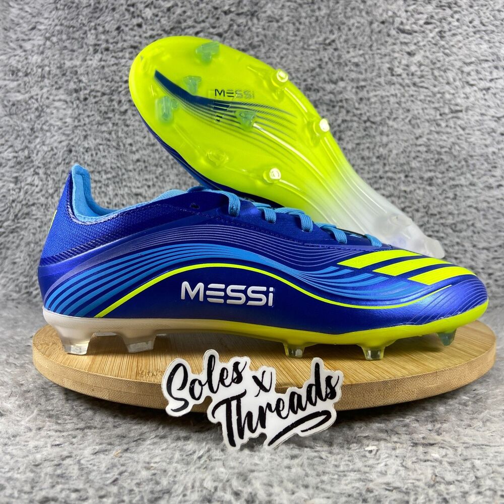 Adidas F50 Messi Elite FG Soccer Kids Size 5.5 = Women 6.5 Blue Yellow JP7450